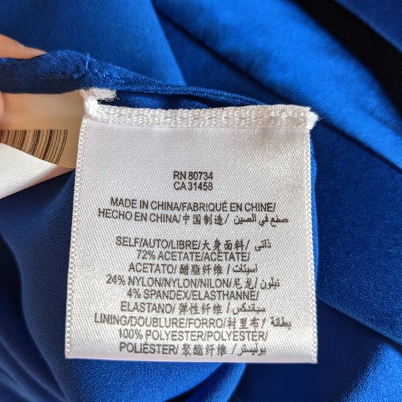 🔥 Blue BCBG Cocktail Dress. Royal Blue Strapless Tiered Dress🔥 - Picture 4 of 10